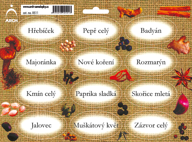 Barvotisk - MIX 60 kusů