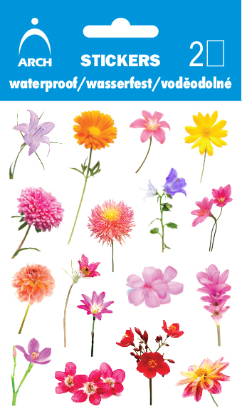 Voděodolné samolepky - kvítí 01 zvoneček