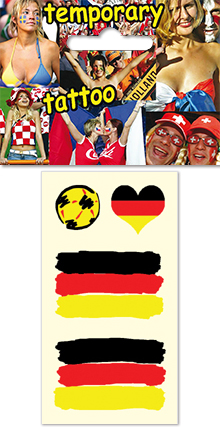 Temporary tattoo for fans - Germany