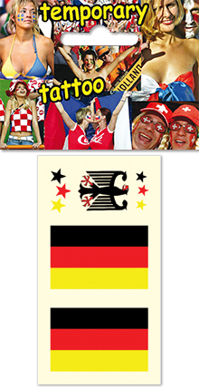 Temporary tattoo for fans - Germany