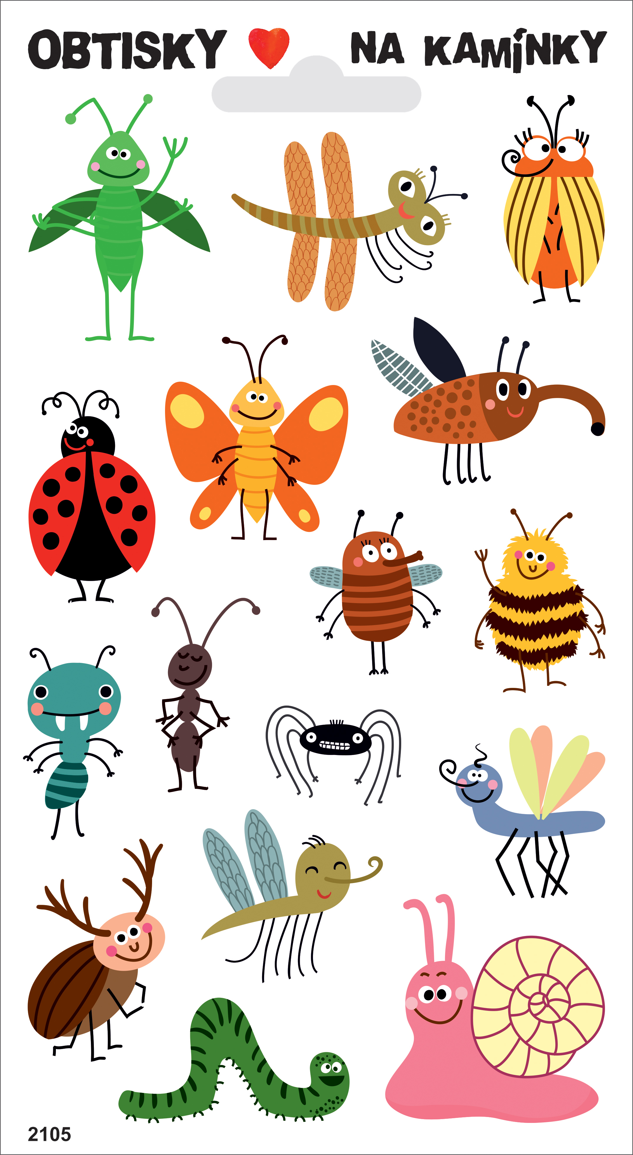 Obtisky na kamínky - hmyzáci