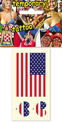Temporary tattoo for fans - USA