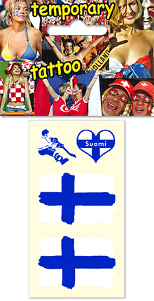 Temporary tattoo for fans - Finland