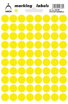 Neonová kolečka 12 mm - žlutá