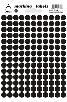 Samolepicí kolečka 8 mm - černá