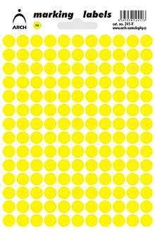 Samolepicí kolečka 8 mm - žlutá