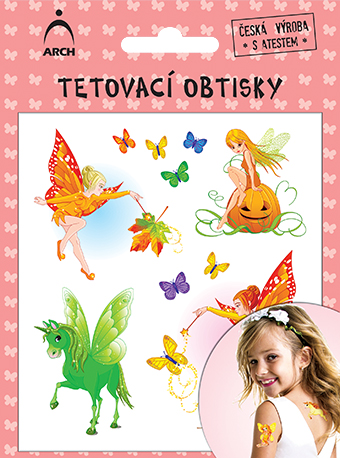 Dětské tetovací obtisky - víly 04