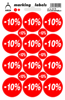 Slevové etikety - MIX po 5 kusech