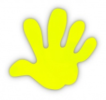 Reflexní samolepka - Ruka