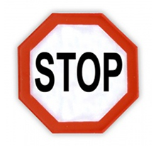 Reflexní samolepka - Stop