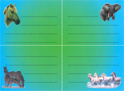 Štítky na sešity - Koně