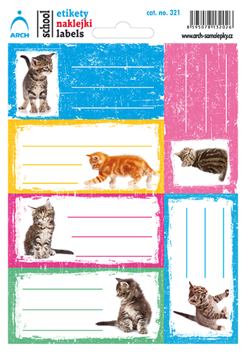 Školní štítky - MIX po 5 kusech