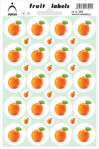 Meruňky na uzávěry - 20 + 12 etiket