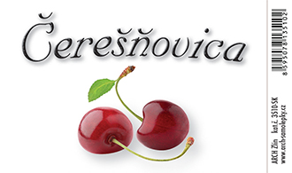 Čerešňovica - etiketa 8,5 x 5,5 cm