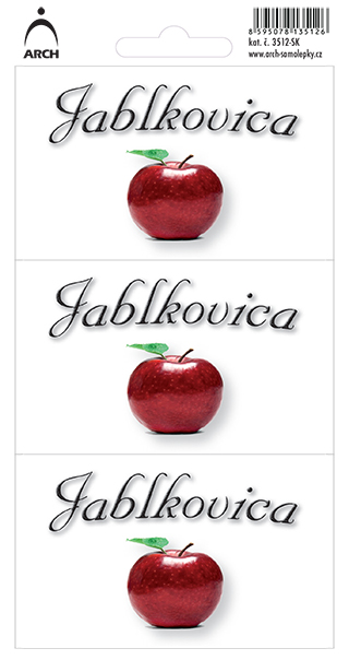 DOMÁCE PÁLENKY - jablkovica - 3 etikety