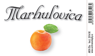 Marhuľovica - etiketa 8,5 x 5,5 cm