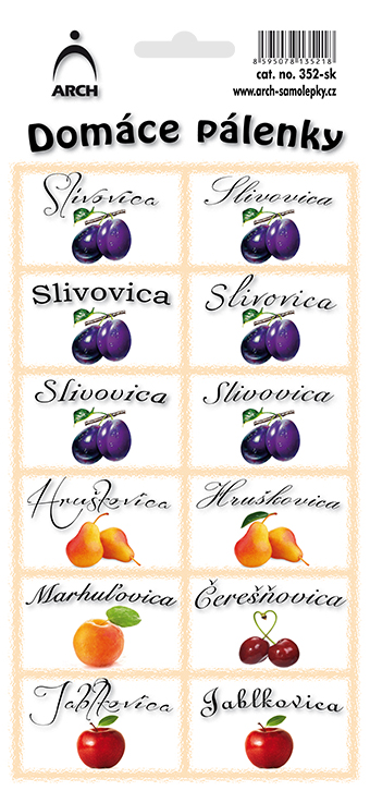 DOMÁCE PÁLENKY - různé druhy