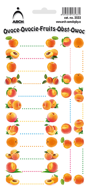 Domácí výroba - MERUŇKY - 18 etiket