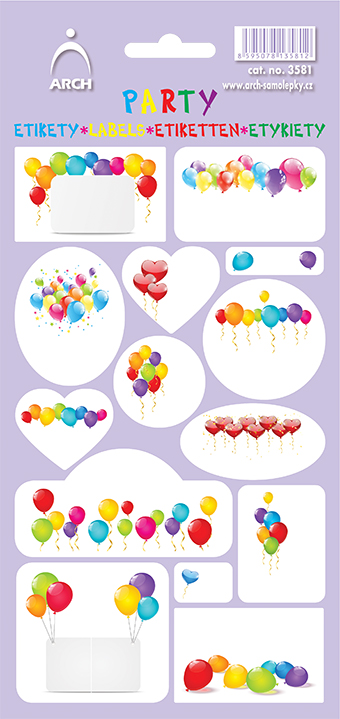 Dárkové etikety - mix po 5 kusech