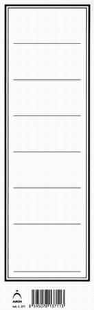 Etikety na šanony - široké