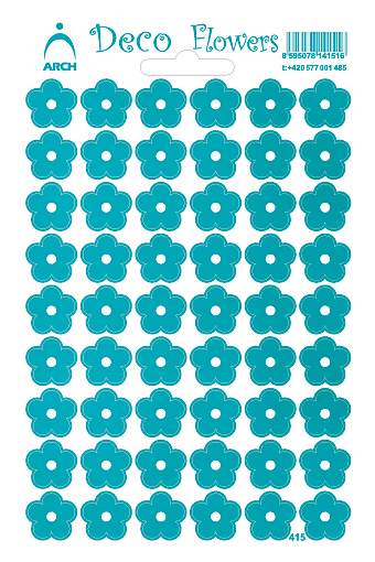Květinky tyrkysové - Deco Flowers