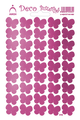 Motýlci růžoví - Deco Butterflies