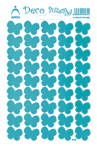 Motýlci tyrkysoví - Deco Butterflies