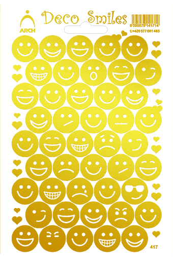 Smajlíci zlatí - Deco Smile