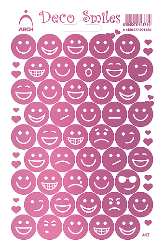 Smajlíci růžoví - Deco Smile