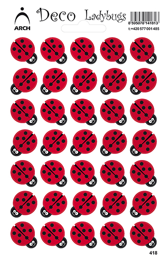 Berušky červené - Deco Ladybugs