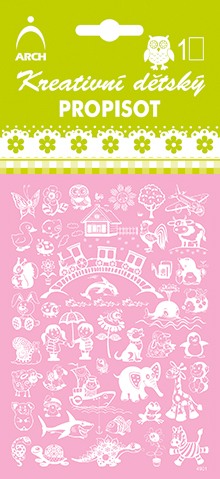 Kreativní dětský propisot pro nejmenší - bílý