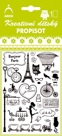 Kreativní dětský propisot Bonjour Paris