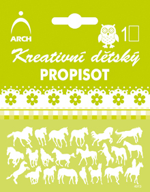 Kreativní dětský propisot koně - bílé