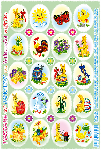 Rovné samolepky - zajíček