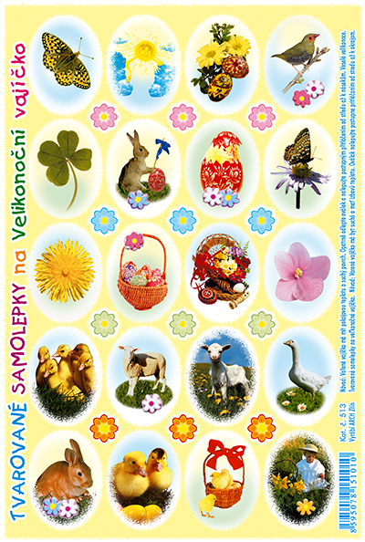 Rovné samolepky - motýlek