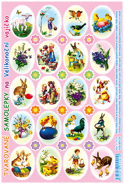 Rovné samolepky - beránek