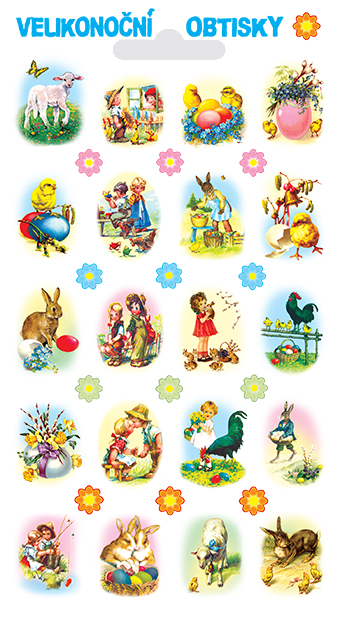 Obtisky s glitry - beránek (32 obrázků)