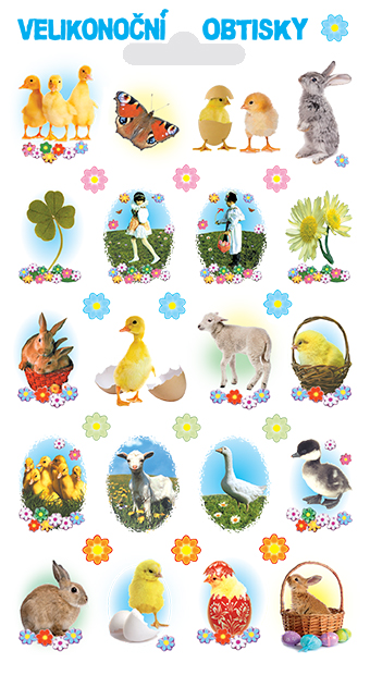 Obtisky - housátka (32 obrázků)