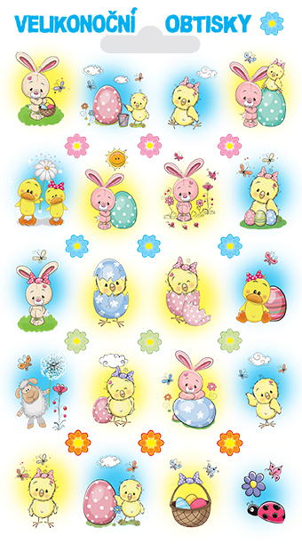 Obtisky - králíček (32 obrázků)
