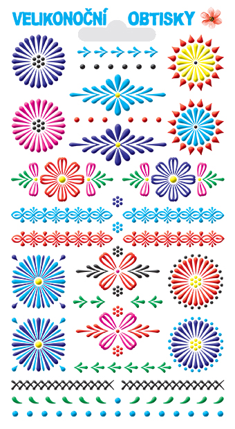 Obtisky kraslice modrobarevné (28 obrázků)