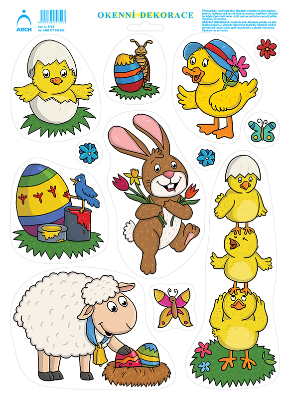 Dělené postavičky - kuřátko ve skořápce