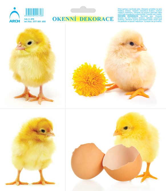 Čtyři kuřátka - dělené