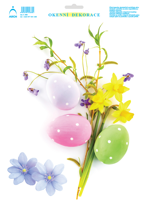 Jarní kvítí s kraslicemi