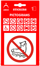 Zákaz vstupu s kolečkovými bruslemi