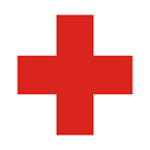 Lékárnička - červený kříž - plastová cedulka