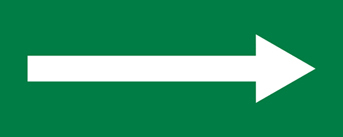 Šipka k hlavnímu uzávěru - plastová cedulka