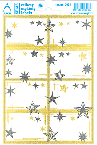 Zlaté linky a stříbrné hvězdičky