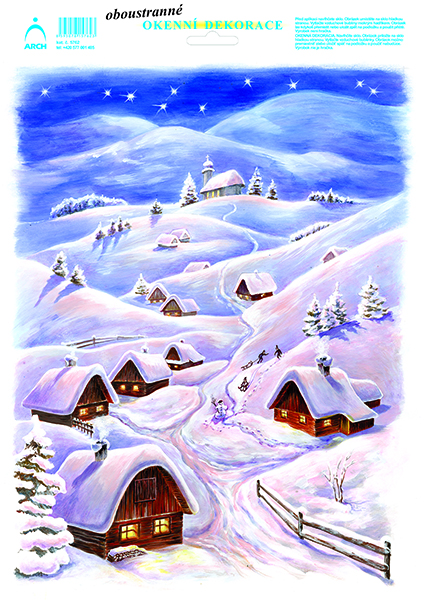 Barevné chaloupky v horách