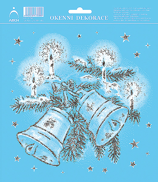 Zvonky - se stříbrnými glitry