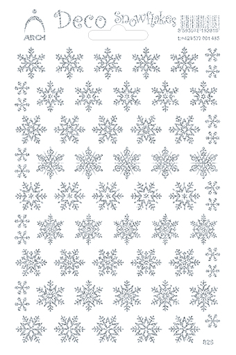 Stříbrné dekorační vločky